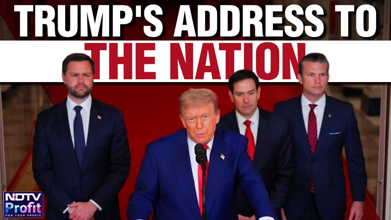 Watch Live: Donald Trump's Address To The Nation On Iran War - YouTube