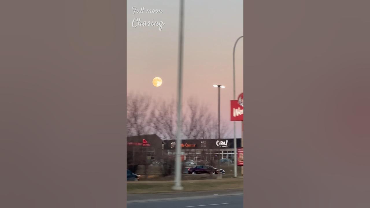 iPhones chasing biggest full moon YouTube