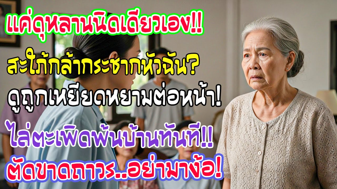 ฉันแค่ดุหลาน แต่สะใภ้ดูถูกกระชากผม ต่อหน้าคนทั้งบ้าน ฉันจึงไล่เธอออกและตัดขาด