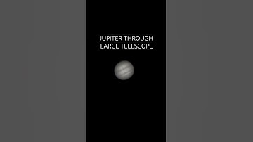Amazing view of Jupiter through large telescope