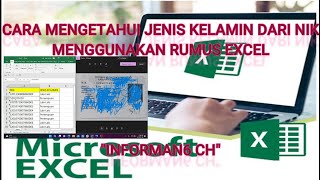 CARA MENGETAHUI JENIS KELAMIN DARI NIK MENGUNAKAN RUMUS EXCEL