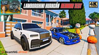 Driving Rolls-Royce Cullinan Mod Test | BeamNG Luxury SUV Realism Using Logitech G29 screenshot 5