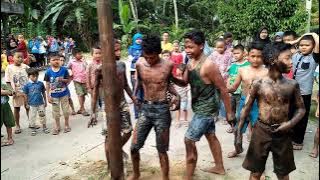 Lomba Panjat pinang Remaja dusun 3,desa pasar Singkut,jambi