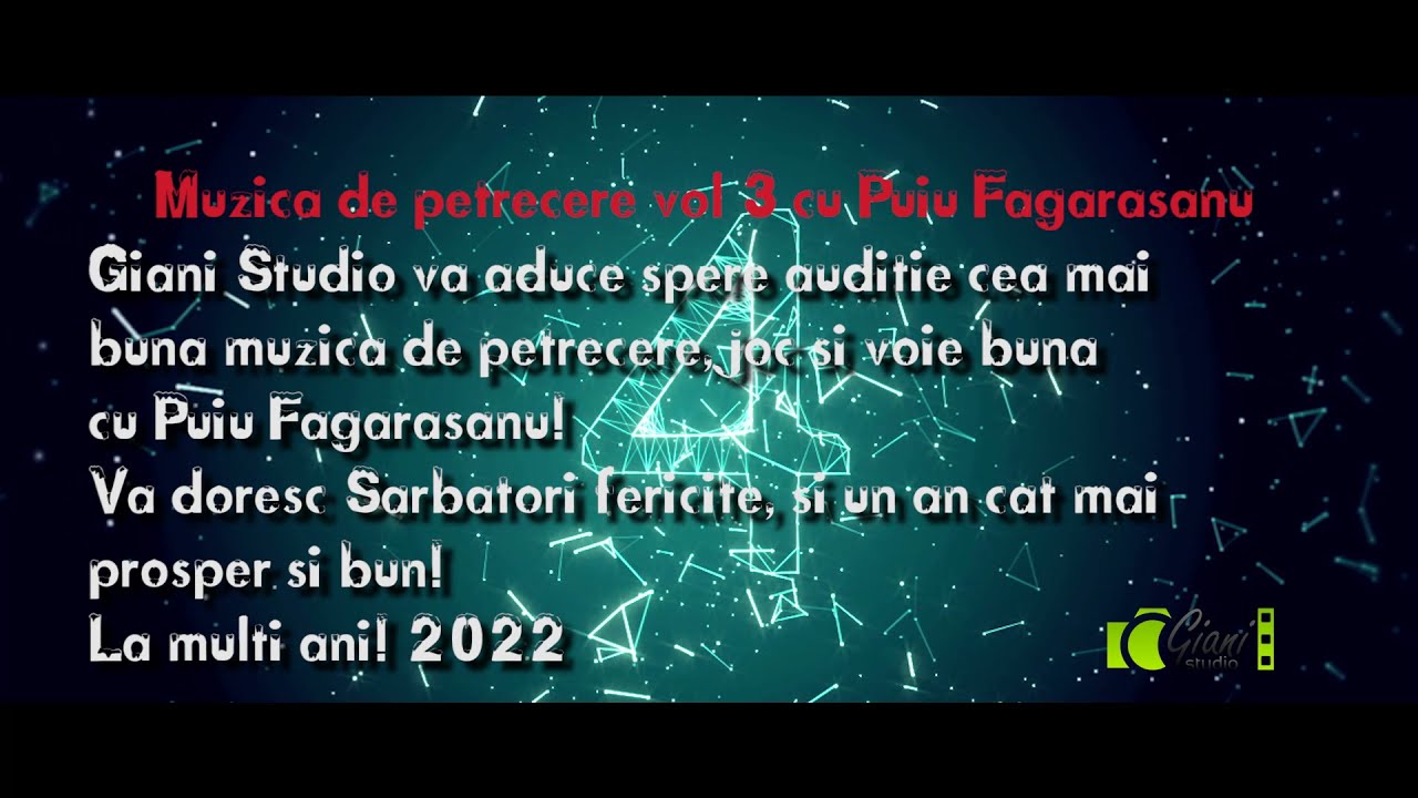 Muzica de Petrecere vol 3 cu Puiu Fagarasanu- La multi ani 2022 !