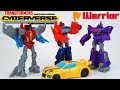 Transformers Cyberverse Warrior Class Shockwave Starscream Optimus Bee Action Attack Toys!