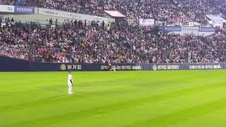 [잠실직캠] 20171018 플레이오프2차전 두산 vs NC 외야수 민병헌