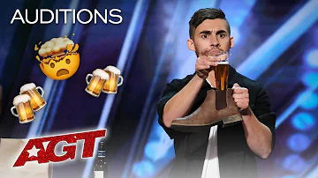 Dom Chambers Chugs A Beer With Intoxicating Magic! - America's Got Talent 2019