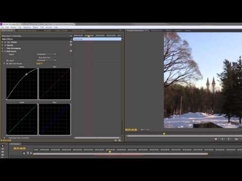RGB-кривые: цветокоррекция в ADOBE Premiere Pro