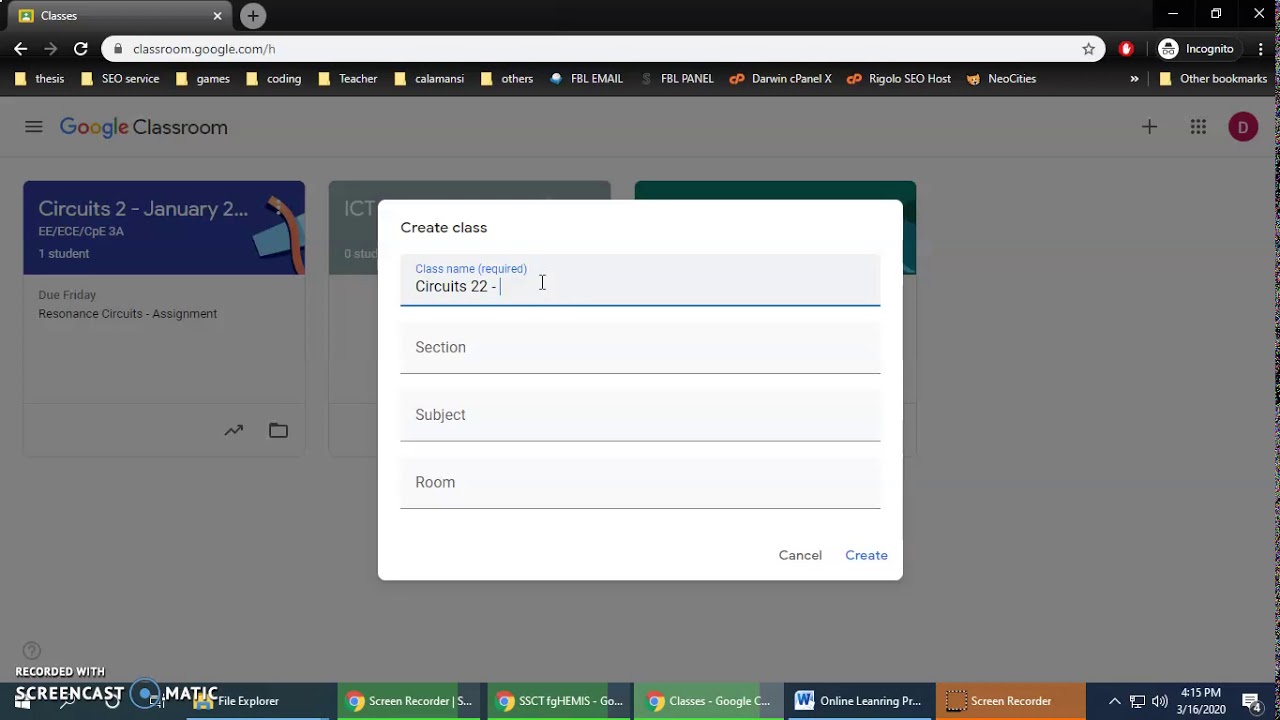 3 Google Classroom Tutorial for Teachers - Creating a Class - YouTube