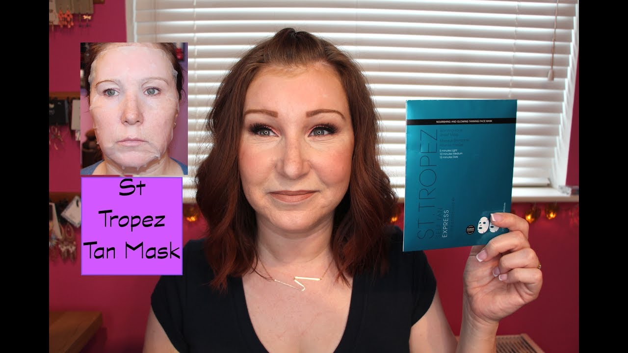 st tropez bronzing face sheet mask demo review youtube face sheet