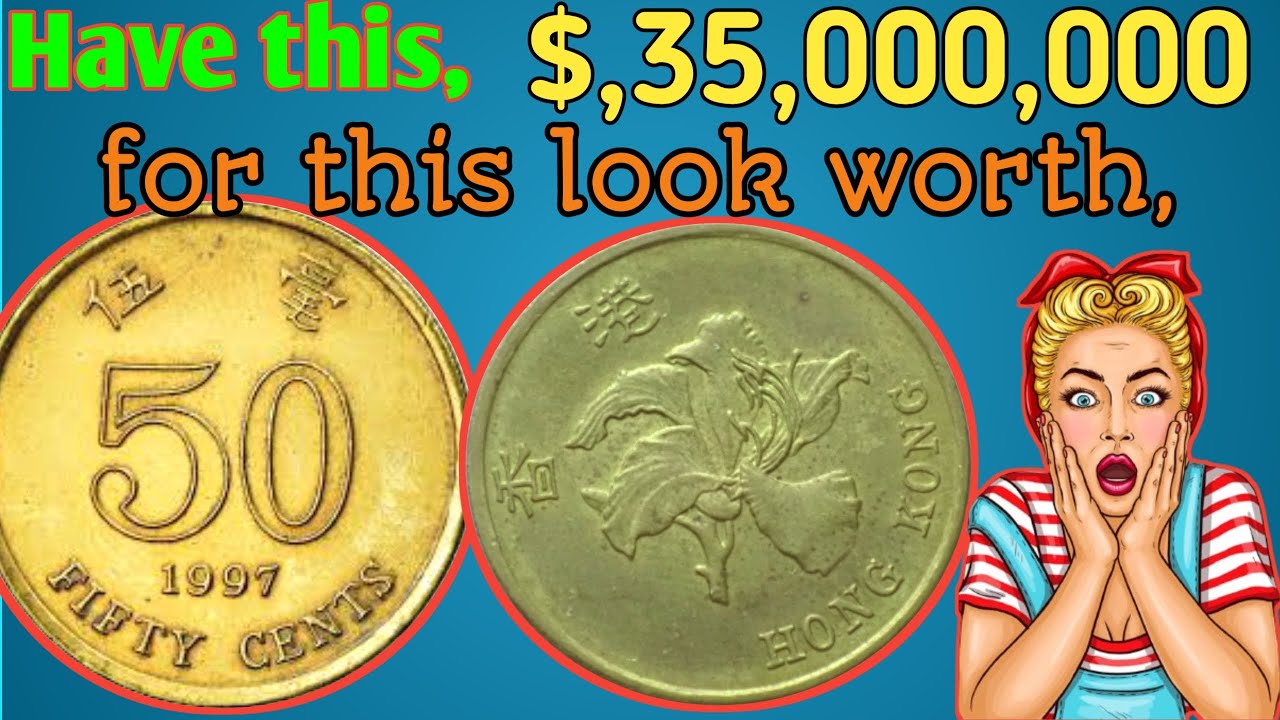 1997 Fifty Cents Hong Kong Coin Value ( Mintage 60 Millions) - YouTube