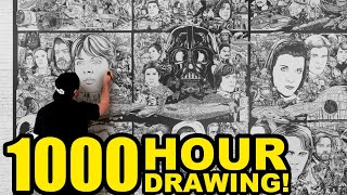 Drawing STAR WARS for 1000 HOURS ??? !!!