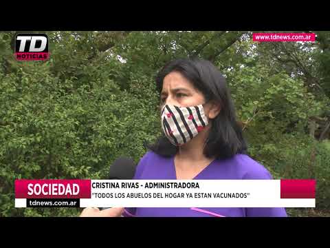 CRISTINA RIVAS   TODOS LOS ABUELOS DEL HOGAR YA ESTAN VACUNADOS 16 03 21