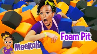meekahs stuck in a foam pit educational videos for kids blippi and meekah kids tv