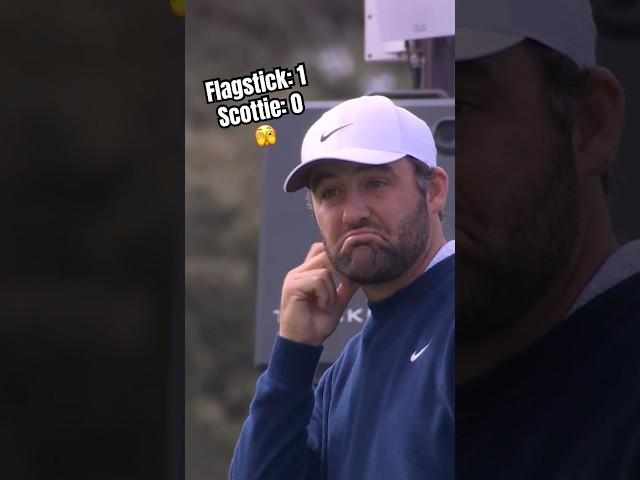 The flagstick won vs. World No. 1 🙃