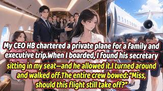 CEO HB chartered a private plane for a family and executive trip.I found his FL sitting in my seat.