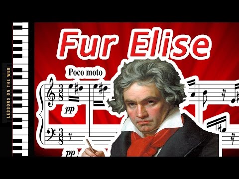 How to Play Fur Elise on the Piano - Lesson for Beginners Instructional Video