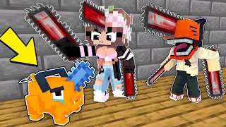 Monster School : Chainsaw Man DOG Pochita and Chainsaw Girl - Sad Story - Minecraft Animation