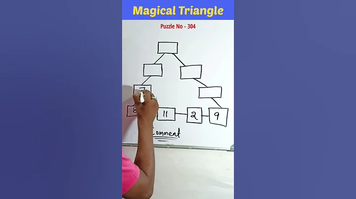 Magical Triangle #shorts #mathpuzzle #youtubeshorts