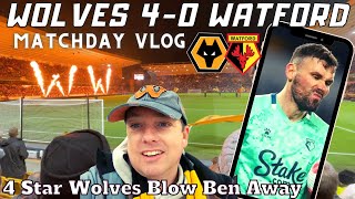 4 Star Wolves Blow Ben's Watford Away MATCH VLOG | Wolves 4-0 Watford