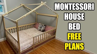 How to Make a Montessori House Bed - Free Plans!