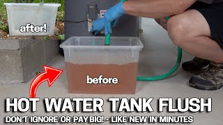 EASY WAY to FLUSH your HOT WATER HEATER TANK