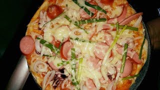 Cách làm pizza hải sản bằng chảo chống dính ngon thơm khó cưỡng