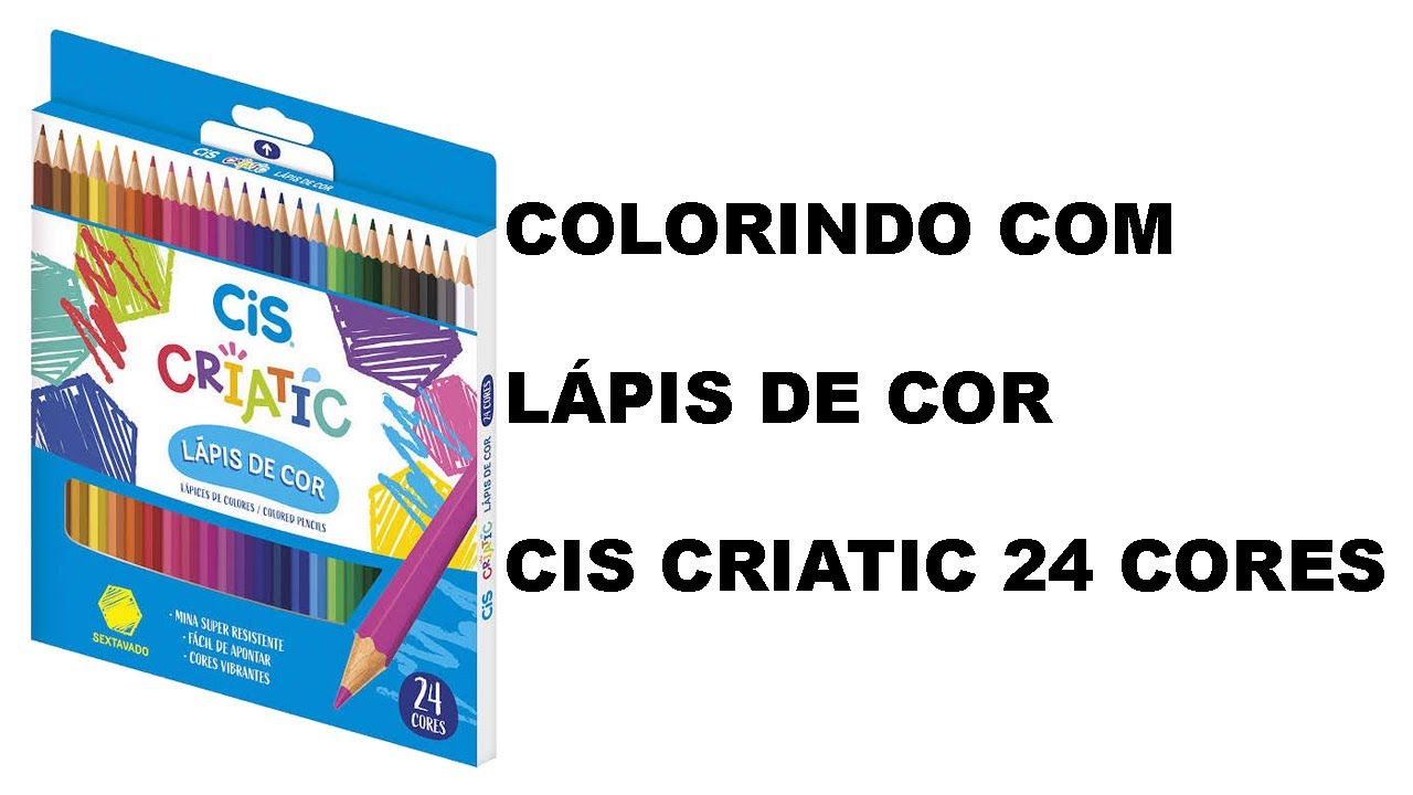 COLORINDO COM LÁPIS DE COR CIS CRIATIC - CIS COLORED PENCILS - LAPICES DE COLORES CIS