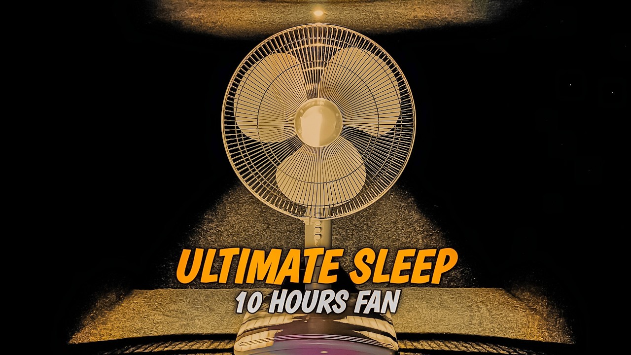 ULTIMATE SLEEP AID: Fan White Noise, Dark Screen, 10 Hours
