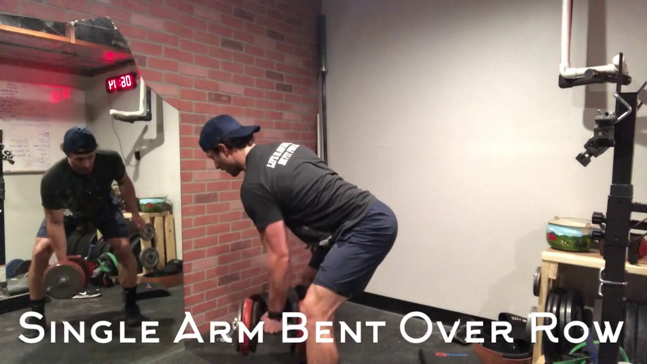 Single Arm Bent Over Row - YouTube
