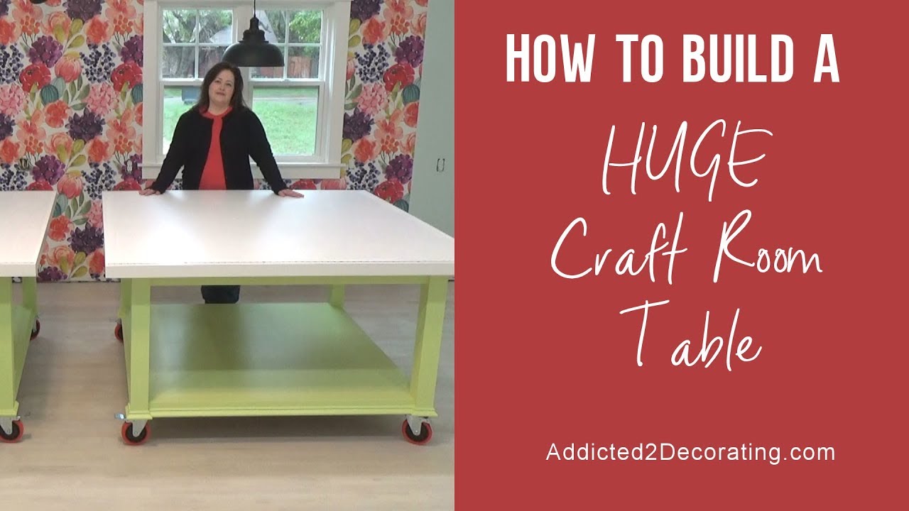 How To Build A HUGE Craft Table (Or Sewing Table, Or Workroom Table) 