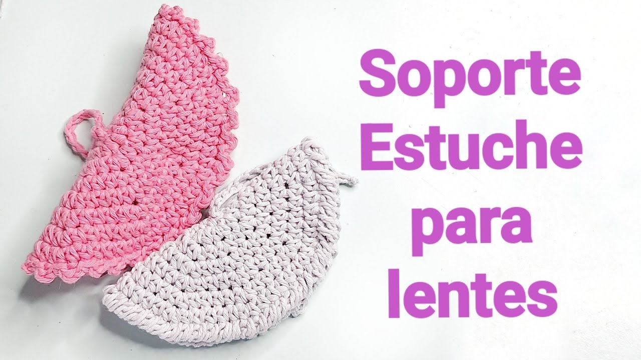 Para regalar o Vender Soporte Estuche para lentes al Crochet