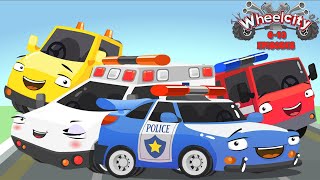 Wheelcity - Ambulance LILA Police Car Flash Catching Cars New Kids Video - Episodes #6-10