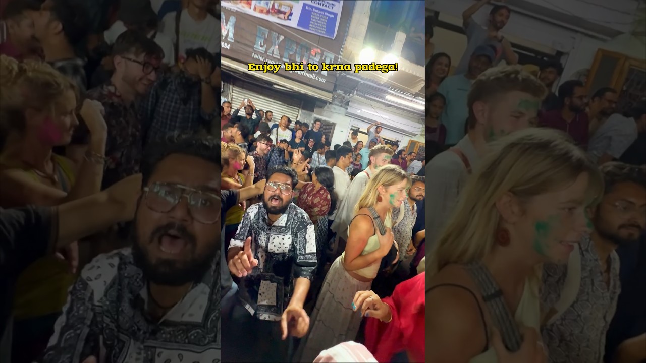 foreigners k sath holi in pushkar 