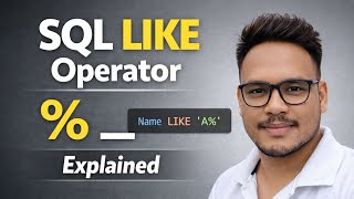 SQL LIKE Operator Explained | % _ Wildcard Easy Examples in Hindi