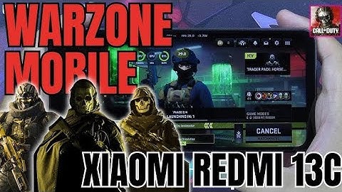 Warzone mobile in Xiaomi redmi13c # 8+8 # Dimensity 6100+ # running smooth after season 2 update