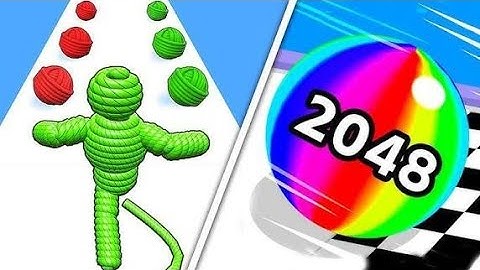 Rope Man Run vs Ball Run 2048 - MAX LEVEL Gameplay Walkthrough (Android, iOS) NEW UPDATE