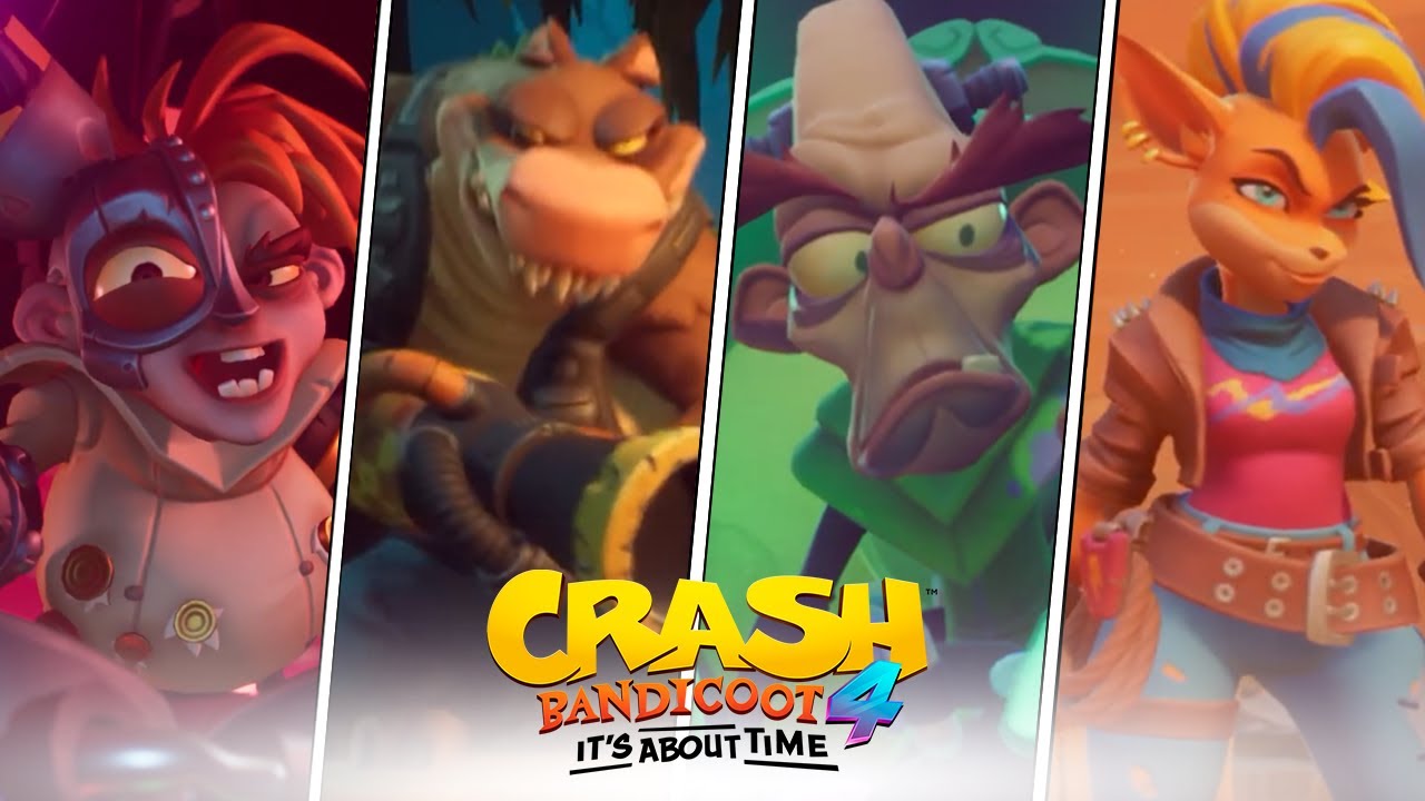 TODOS OS TRAILERS DE PERSONAGENS DE CRASH BANDICOOT 4: IT'S ABOUT TIME ...