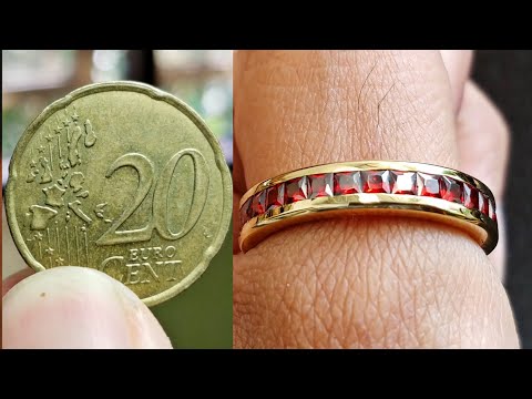 turn coin into jewelry - making engagement ring