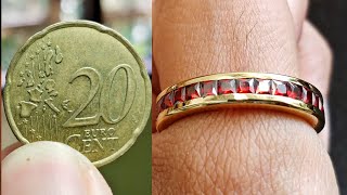 turn coin into jewelry - making engagement ring