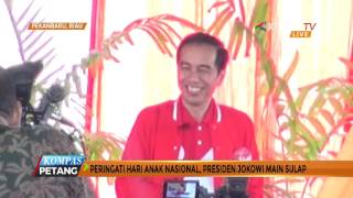 Aksi Jokowi Sulap Saat Peringatan Hari Anak Nasional