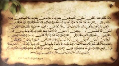 سورة البقرة آية (231-233) مع عدة قراء. .H.N Design