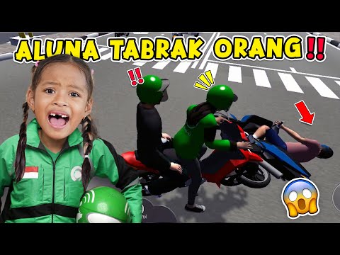 GAWAT ALUNA NABRAK ORANG DI JALAN SAMPAI MENINGGOY!! MAIN GAME OJOL PERTAMA KALI!!