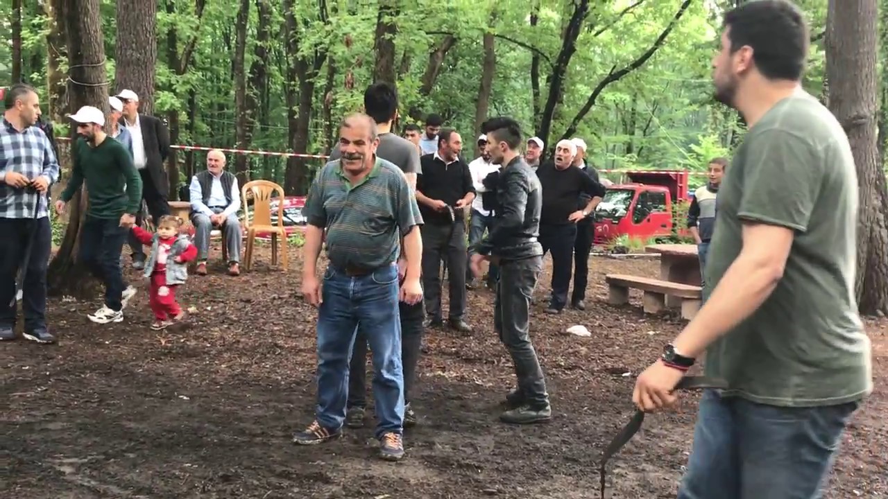 SİVAS Zara Sedille köyü piknik KAYIŞ OYUNU