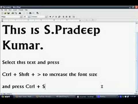 Increase & decrease your Fontsize using Keyboard - HellBoundbloggers.com