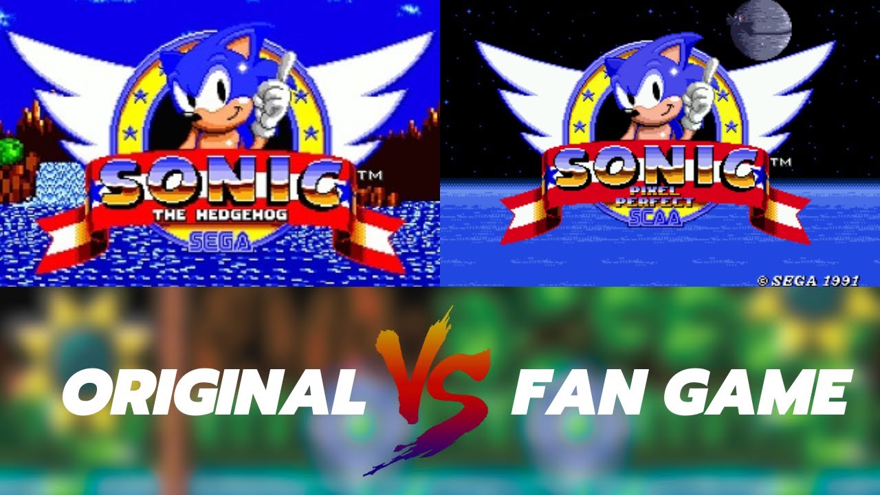 Sonic 1 original vs Sonic 1 Pixel Perfect 