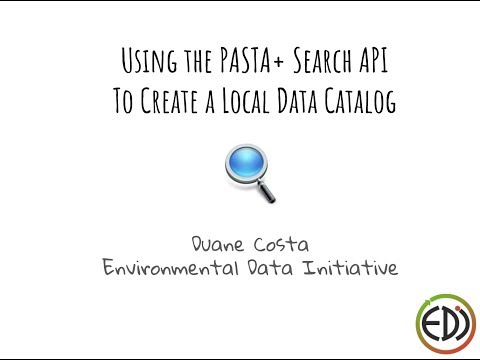 Create a local data catalog on your website