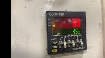 How to Install Omron Counter H7CX to midwest saw control panel and Encoder