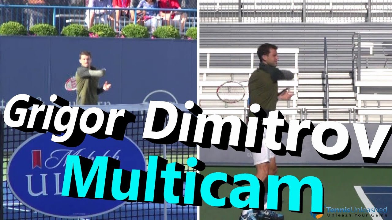 Grigor Dimitrov Multicam Practice Session #1 (Cincinnati 2014)