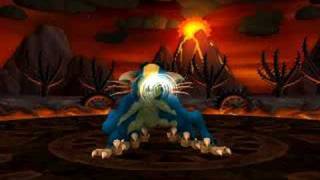 Spore - Volcano map, with 6 legged freak